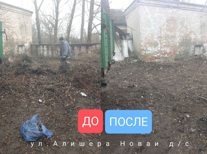 В городском округе Енакиево выполнены работы по уборке и вывозу мусора контейнерных площадок.