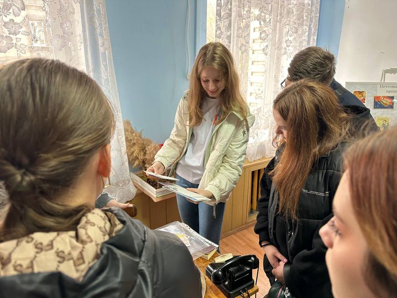 Прошла профориентационная экскурсия «День предприятия» в музее почтовой связи, с участием Первых.