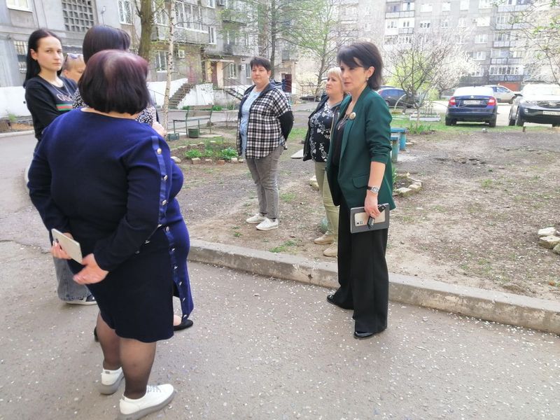 Управляющий делами администрации муниципального образования городского округа Енакиево ДНР Стасенко Л.П. провела выездной прием и встречу с жителями.