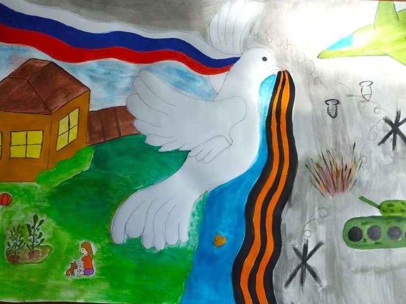 Состоялся конкурс творческих работ «Молодежь за мир на планете», приуроченный ко Дню России.