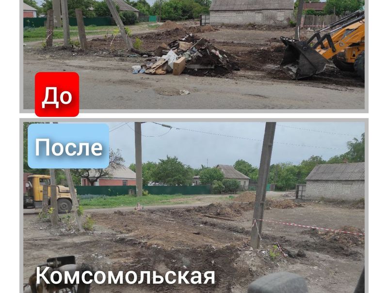 В городском округе Енакиево муниципальными унитарными предприятиями продолжается работа по уборке контейнерных площадок.