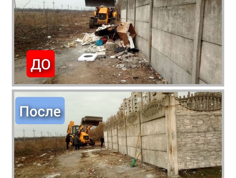 В городском округе Енакиево продолжаются работы по очистке города от загрязнений и накопившегося мусора.