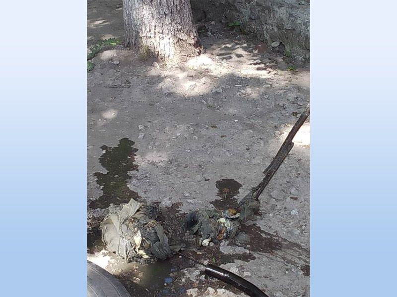 Произведены работы по устранению засора канализационной сети и смотрового канализационного колодца.
